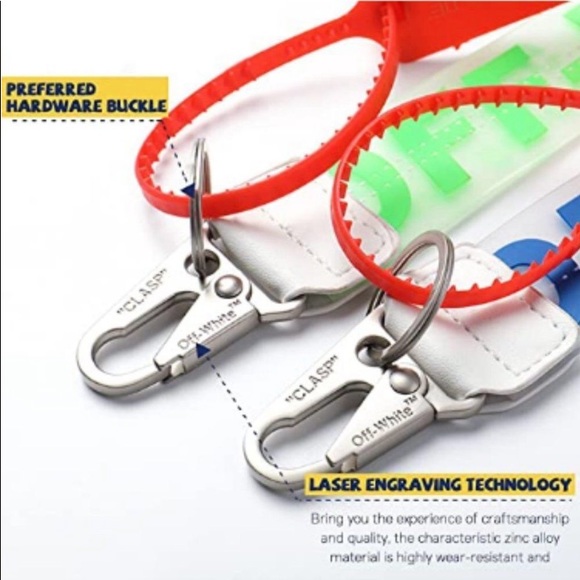 🎉HP🎉🔥Off White-AUTHENTIC-Unisex Lanyard Key Chains🔥 - Picture 4 of 16